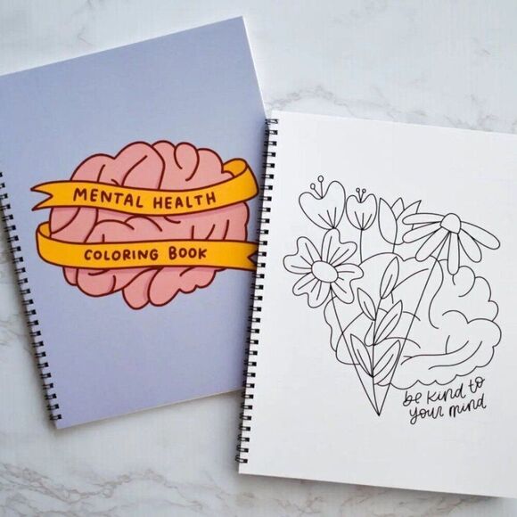 Mental Health Coloring Book | Adult Coloring Book - Picture 1 of 5